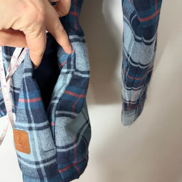 Cloud Veil Men’s Flannel Fleece Lined Shirt Jacket Shacket Plaid Flannel XXL v